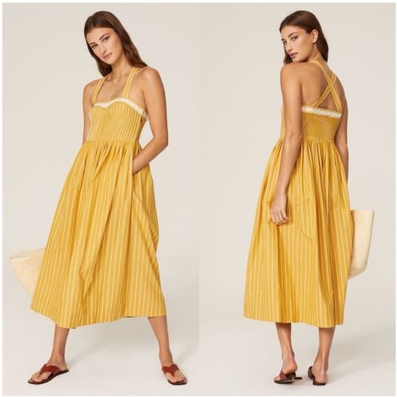 THE GREAT. Dresses & Skirts - The Great Laurel Striped Dress Size 0 US Size XS